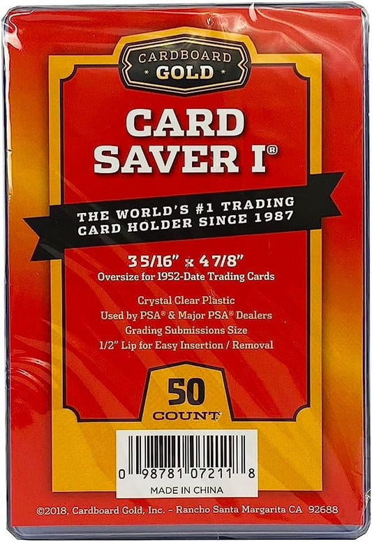 Cardboard Gold Card Saver 1 - semi rigid card holders - (200 stuks)