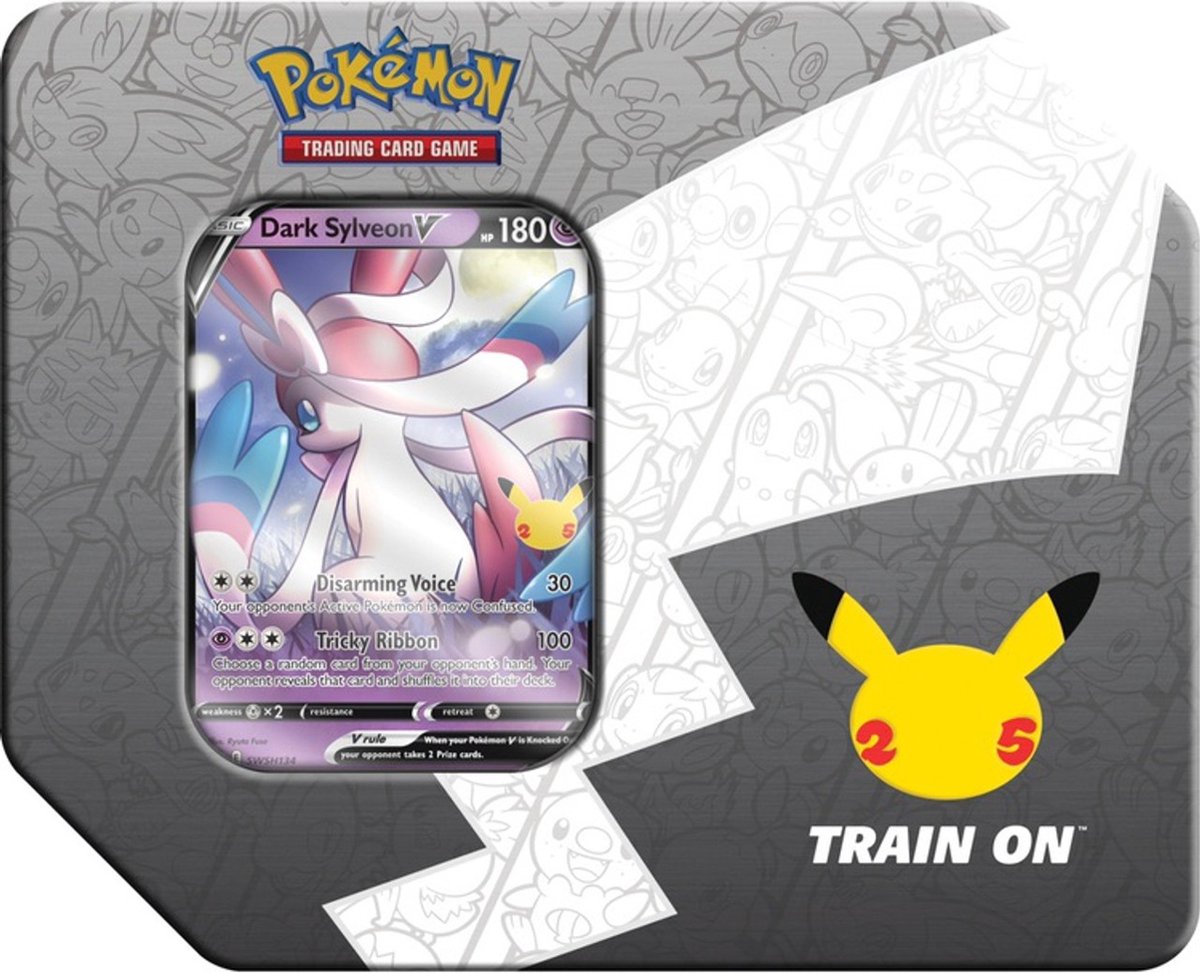 Pokemon TCG Celebration tin Dark sylveon V
