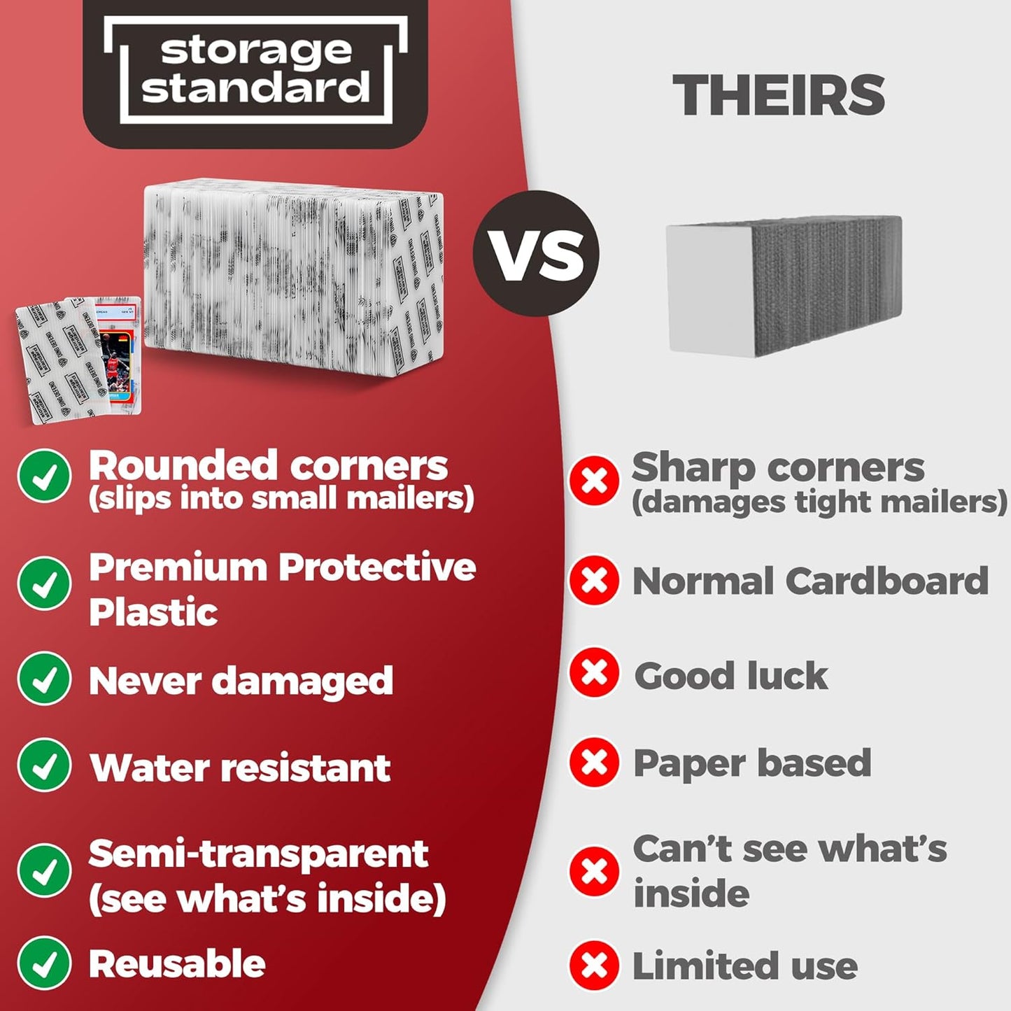 Ding defend - PSA slab Protectors Trading Cards - 110 Pack - 4'' x 6''