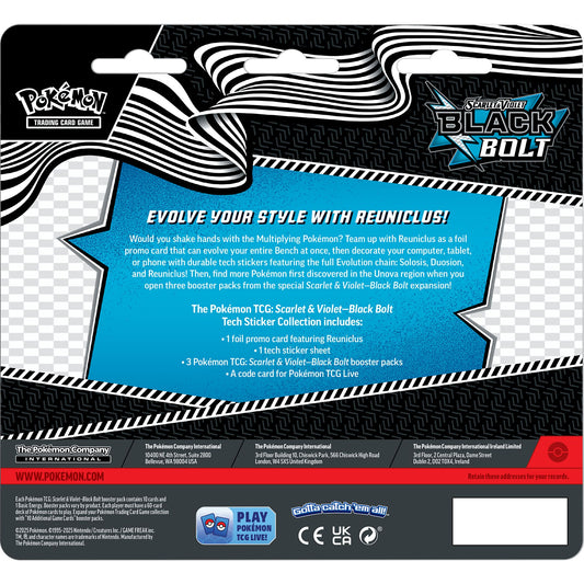 Pokémon TCG: Black Bolt Tech Sticker Collection - Reuniclus
