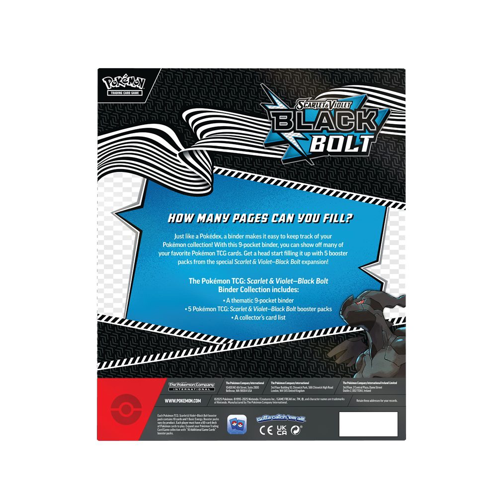 Pokémon TCG: Black Bolt Binder Collection