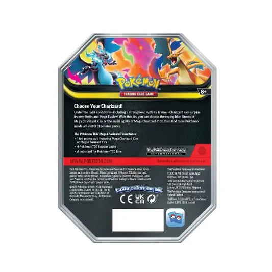 Pokémon TCG: Mega Charizard X ex Tin