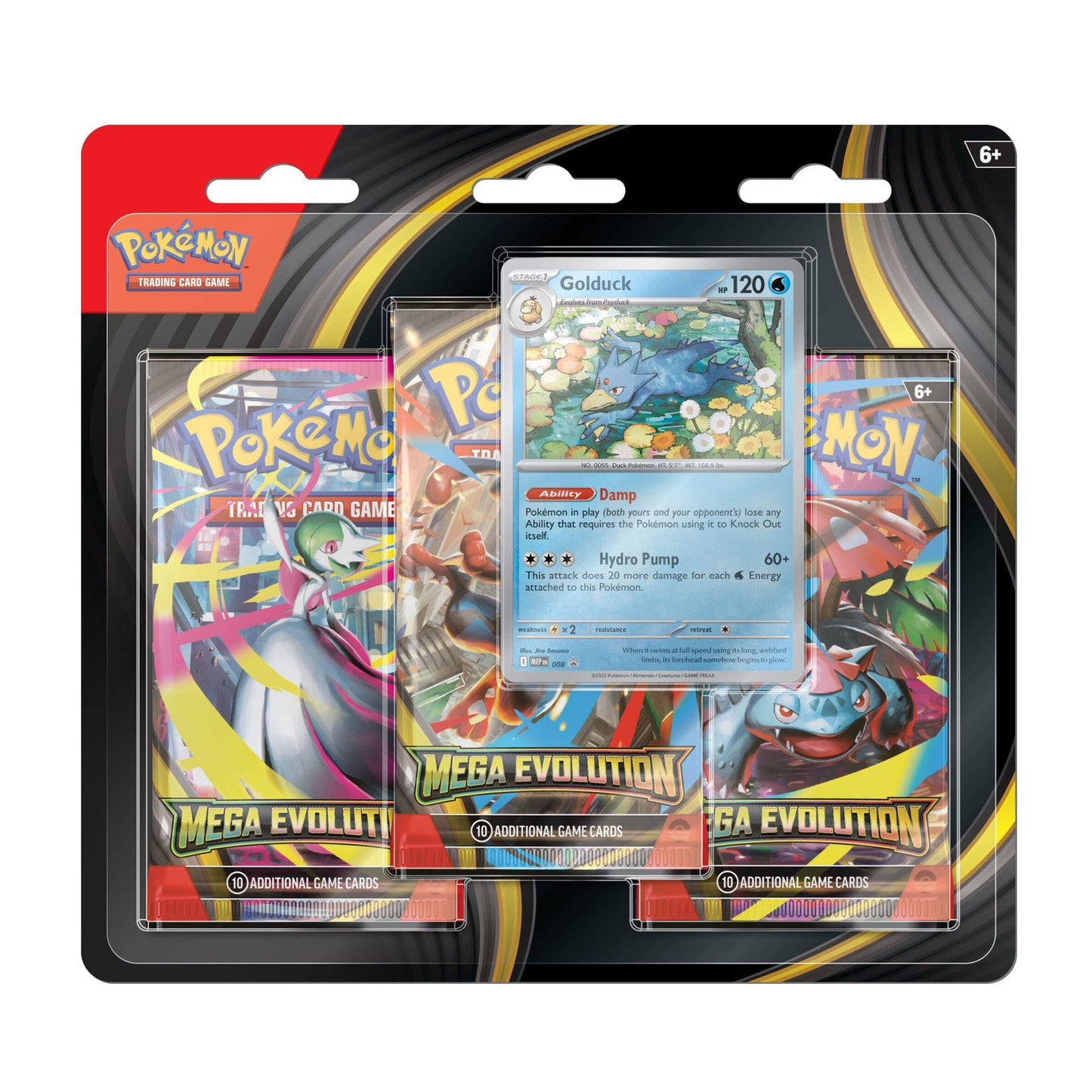Pokémon TCG: Mega Evolution 3 Pack Blister – Golduck