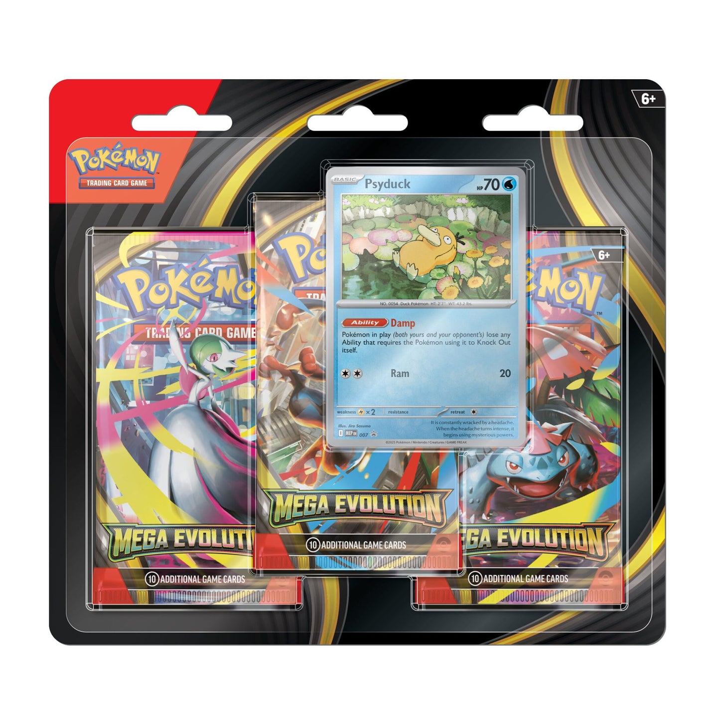 Pokémon TCG: Mega Evolution 3 Pack Blister – Psyduck