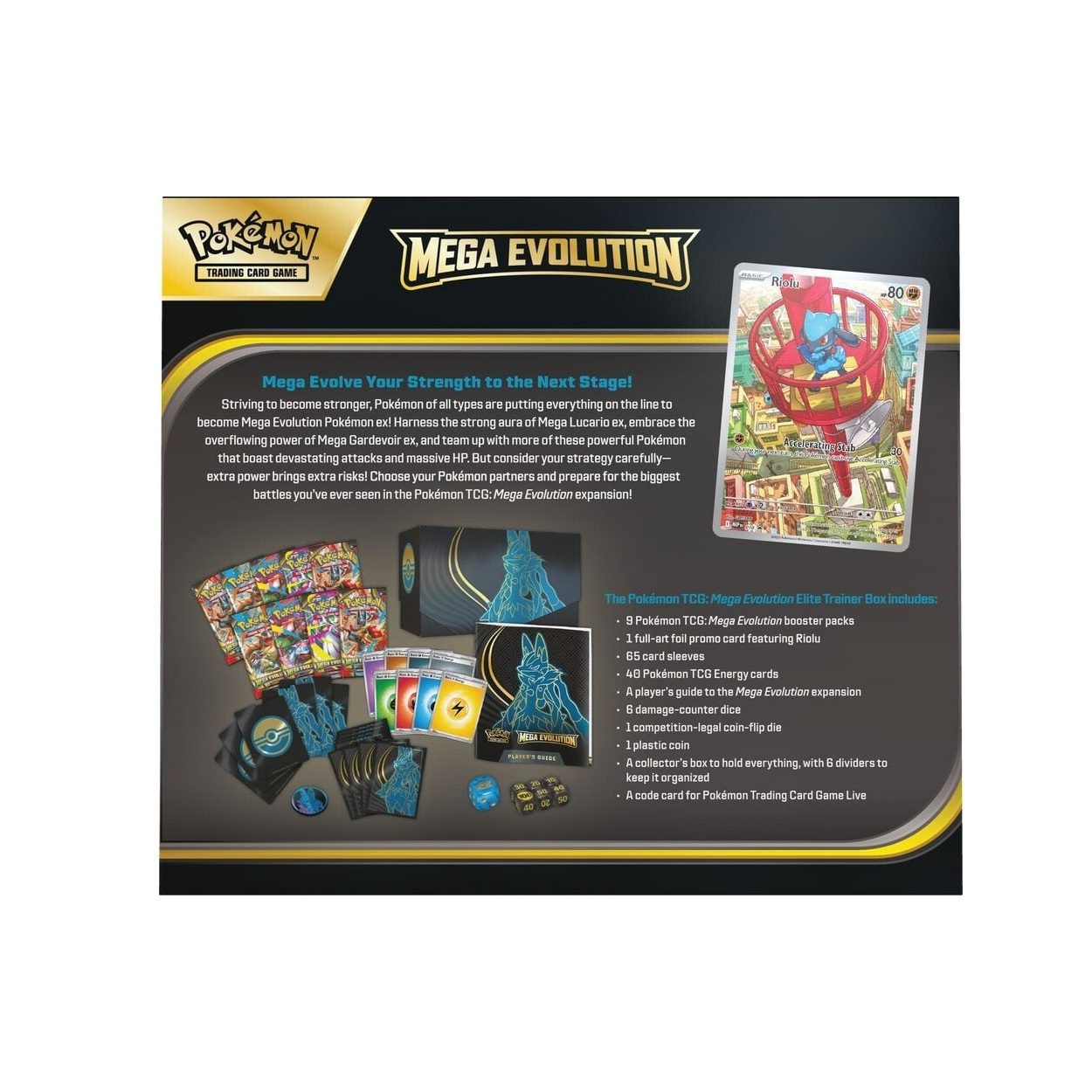 Pokémon TCG: Mega Evolution Elite Trainer Box (Lucario)