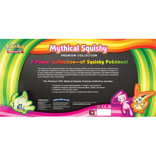 Pokémon TCG: Mythical Squishy Mew, Celebi, Victini - Premium collectie