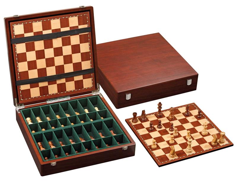 Boîte d'échecs Champ exclusif 45 mm, hauteur roi 78 mm