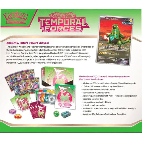 Pokémon TCG: Temporal Forces Elite Trainer Box (Iron Leaves)