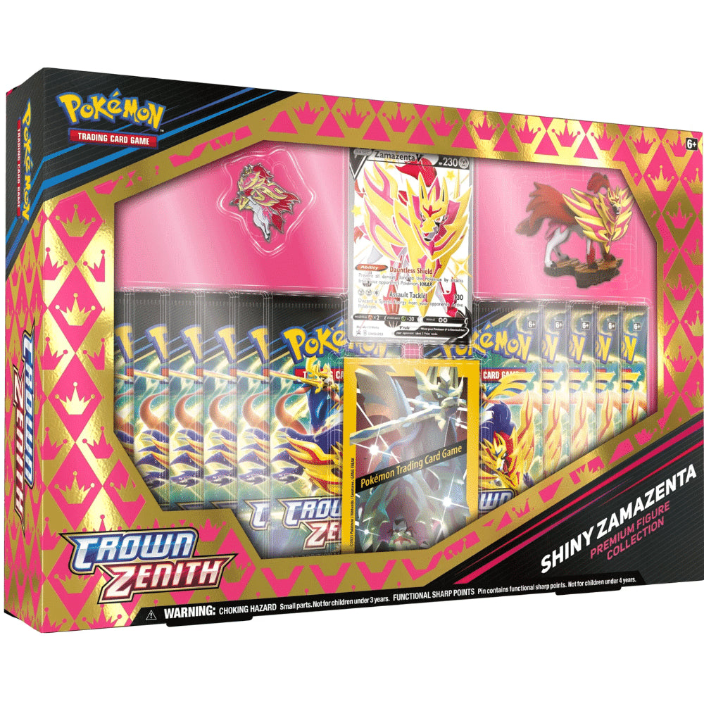 JCC Pokémon : Collection de figurines Premium Crown Zenith – Shiny Zamazenta