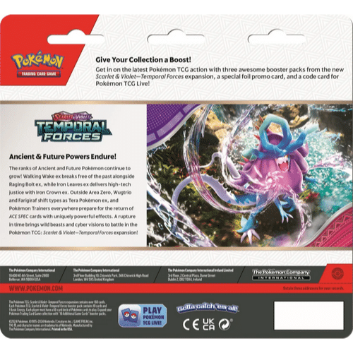 Pokemon - Scarlet & Violet Temporal Forces 3 Booster Blister: Cyclizar