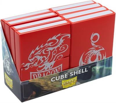 Dragon Shield Cube Shell Blood Red (8 pieces)