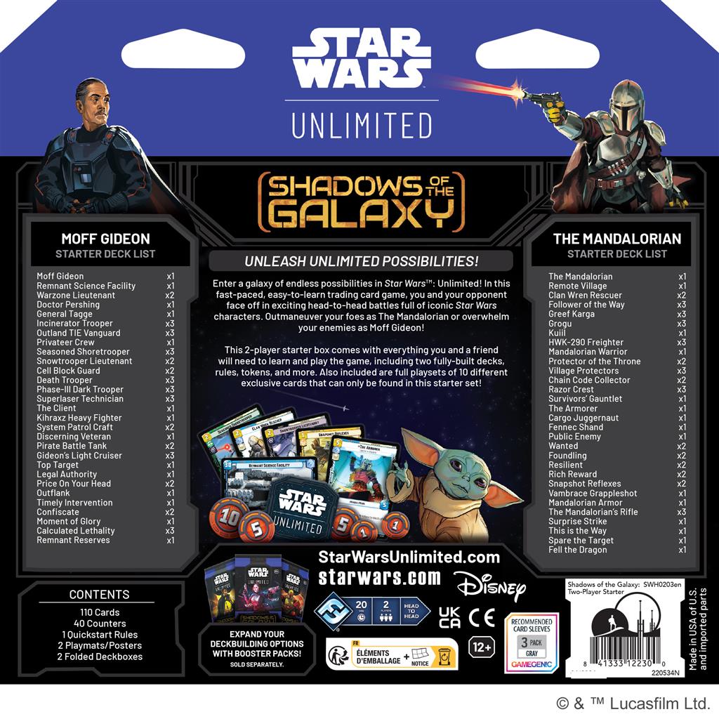 Star Wars: Unlimited - Shadows of the Galaxy Two-Player Starter