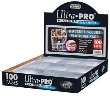 Pages hologrammes 9 pochettes Secure Platinum (25 pièces)