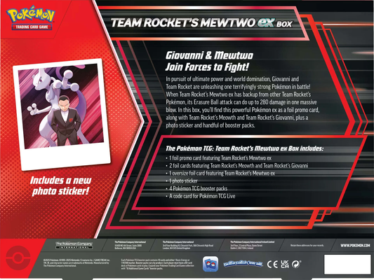 Pokemon TCG - Team Rocket's Mewtwo ex Box