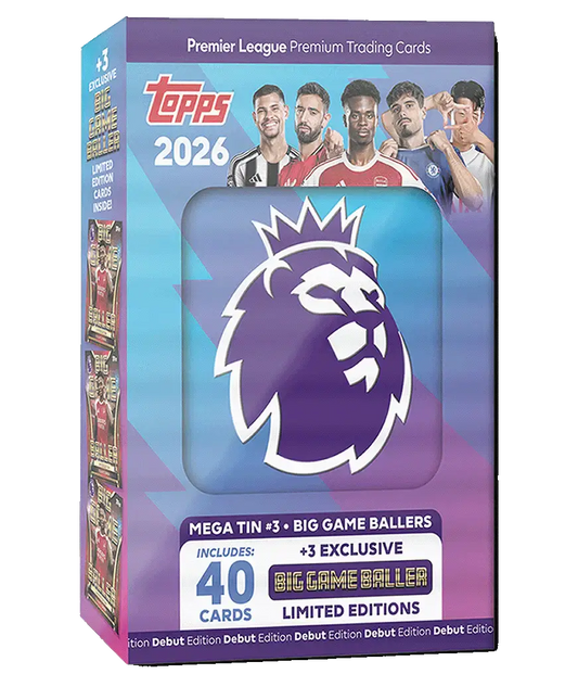 Topps - Premier League 2025/26 Trading Cards Mega Tin