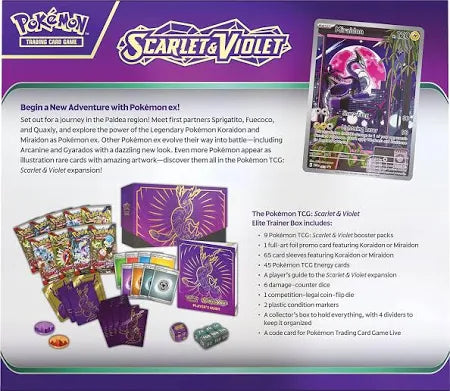 Pokémon TCG: Scarlet & Violet Elite Trainer Box - Miraidon
