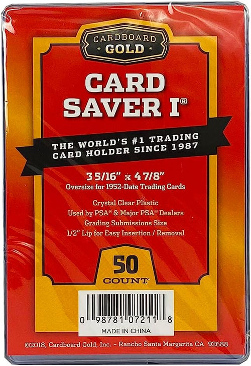Cardboard Gold Card Saver 1 - semi rigid card holders - (200 pieces)