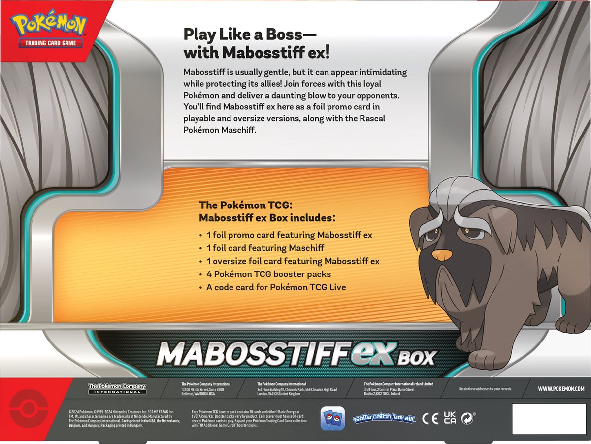 Pokémon EX box Mabos stick