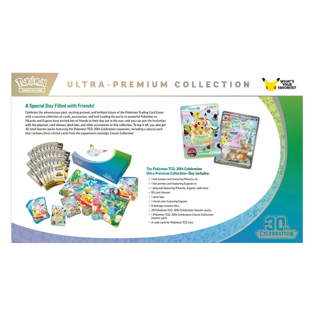 Pokémon TCG: 30th Celebration Ultra-Premium Collection – Day