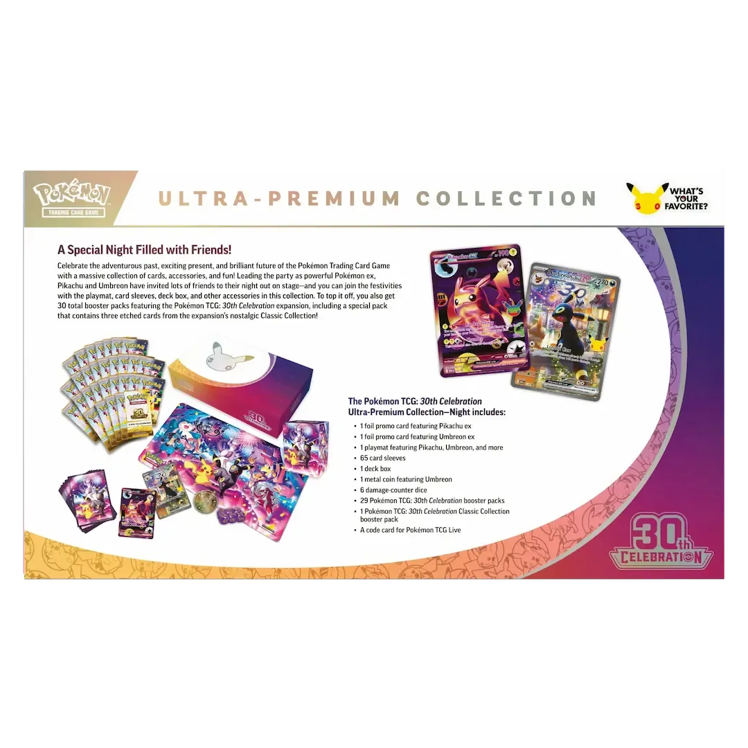 Pokémon TCG: 30th Celebration Ultra-Premium Collection – Night
