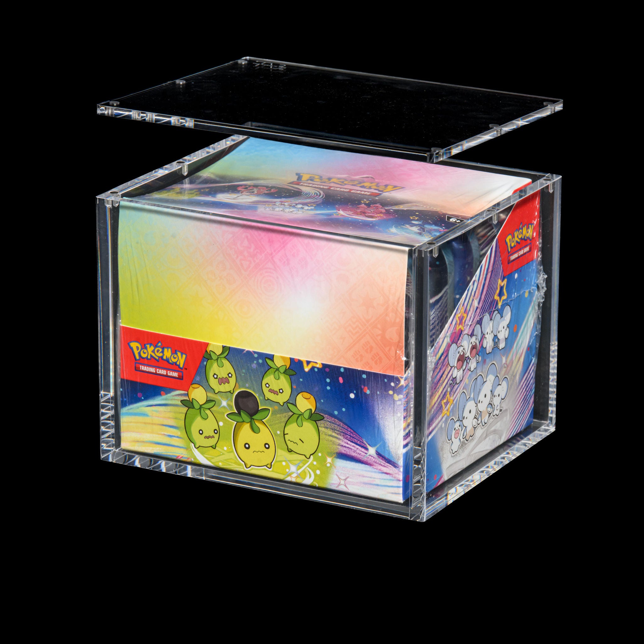 Acrylic Case - Pokemon Mini Tin Sealed Display - 10 tin