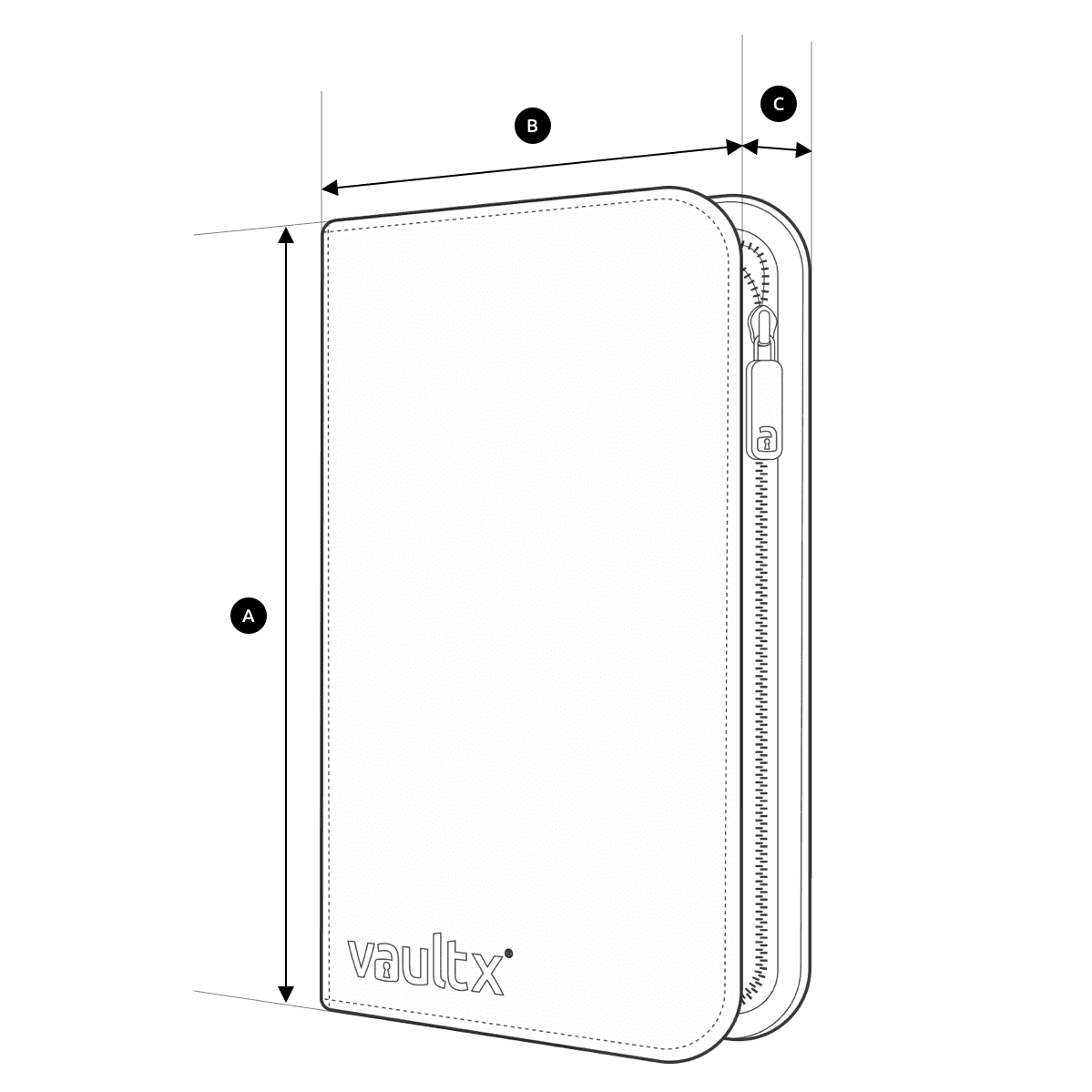 Vault X - 4-Pocket Exo-Tec Zip Binder