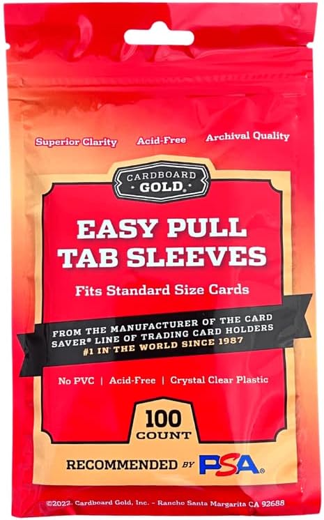 Cardboard Gold Card Saver 1 - semi rigid card holders - (50 pieces)