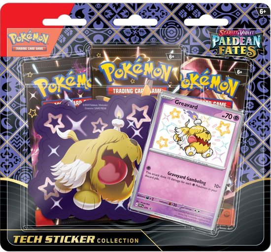 Pokémon Scarlet &amp; Violet Paldean Fates Sticker Blister
