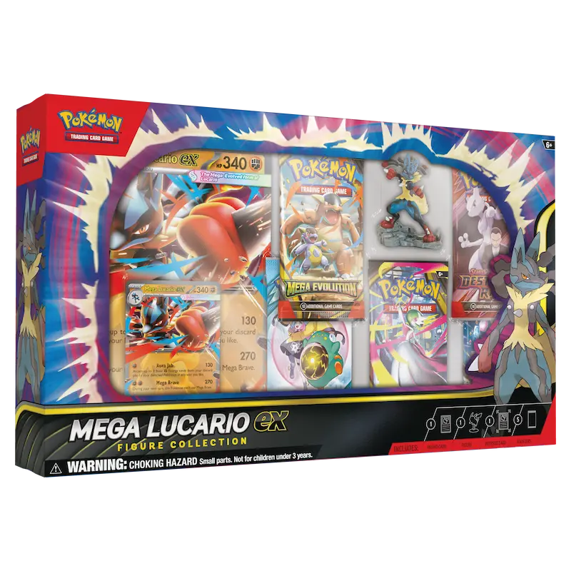 Pokémon TCG: Mega Lucario EX Figure Collection