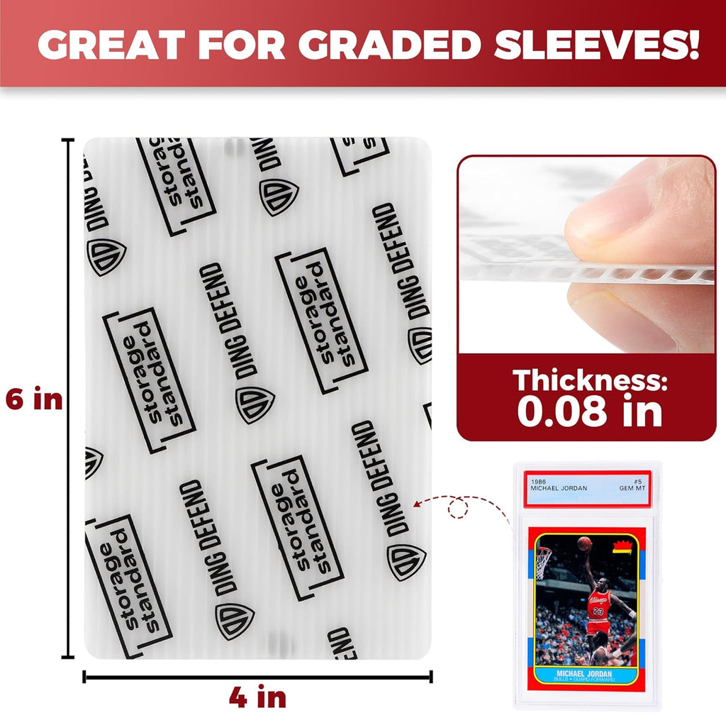 Ding defend - PSA slab Protectors Trading Cards - 110 Pack - 4'' x 6''