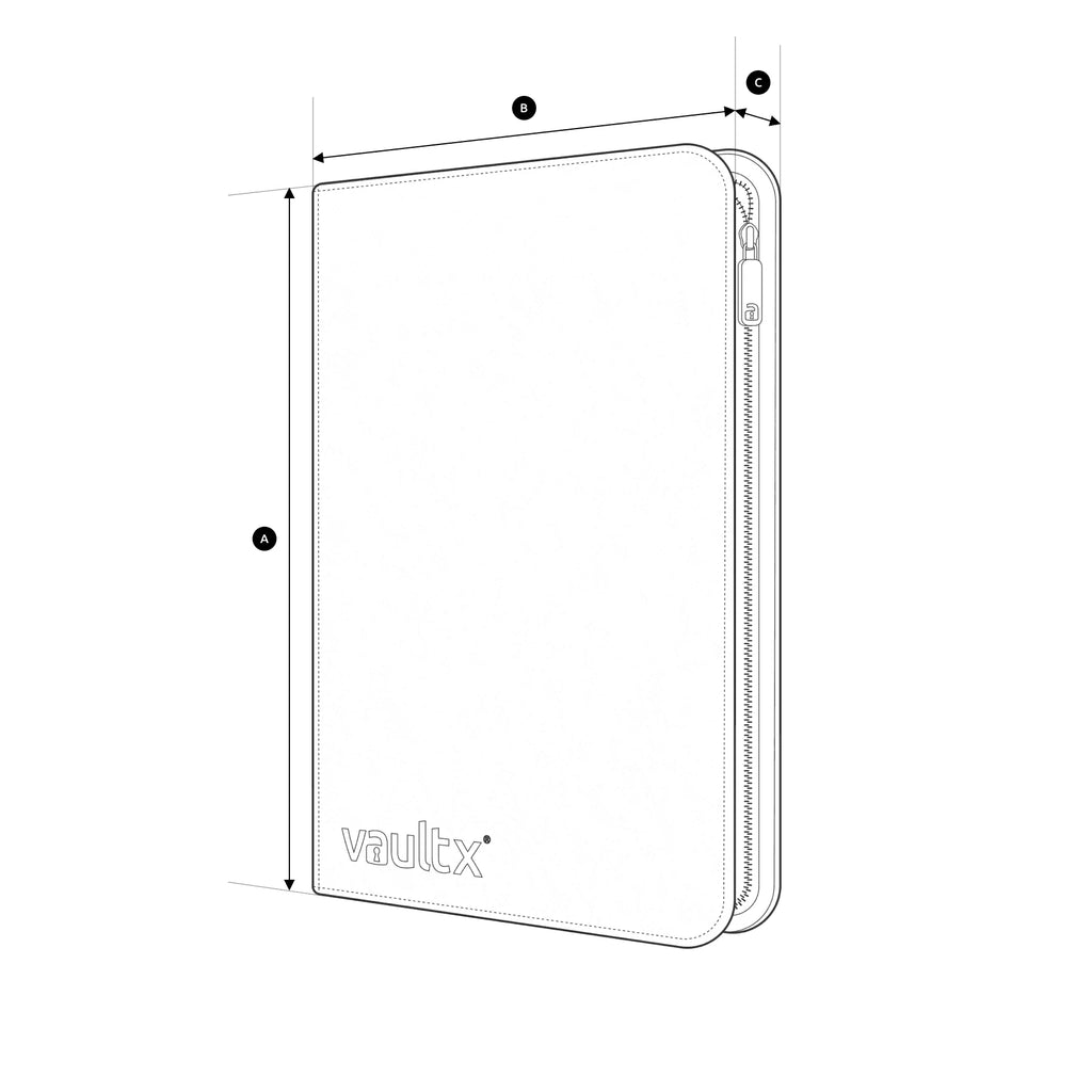 Vault X Exo-Tec® Zip Binder 9-Pocket: (360  Pocket - Multiple colors Available)