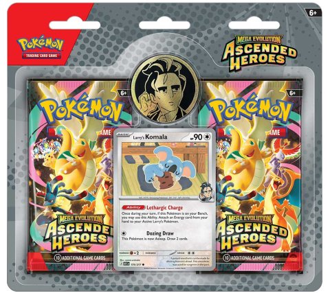 Pokémon TCG: Ascended Heroes 2 Pack Blister Larry’s Komala