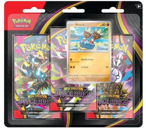 Pokémon TCG: Mega Evolution – Pitch Black 3-Pack Blister Binacle