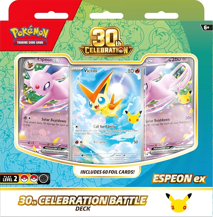 Pokémon TCG: 30th Celebration Battle Deck – Espeon ex / Umbreon ex