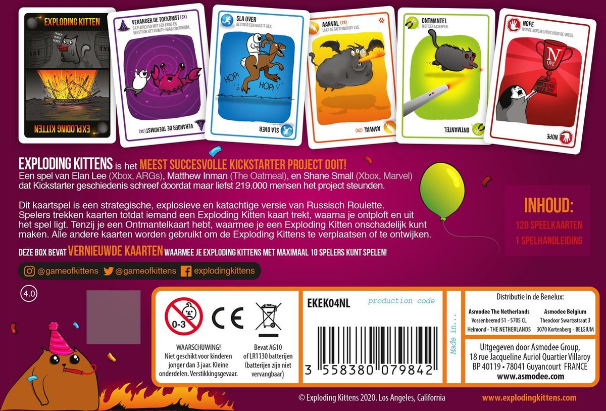 Exploding Kittens Party Pack NL