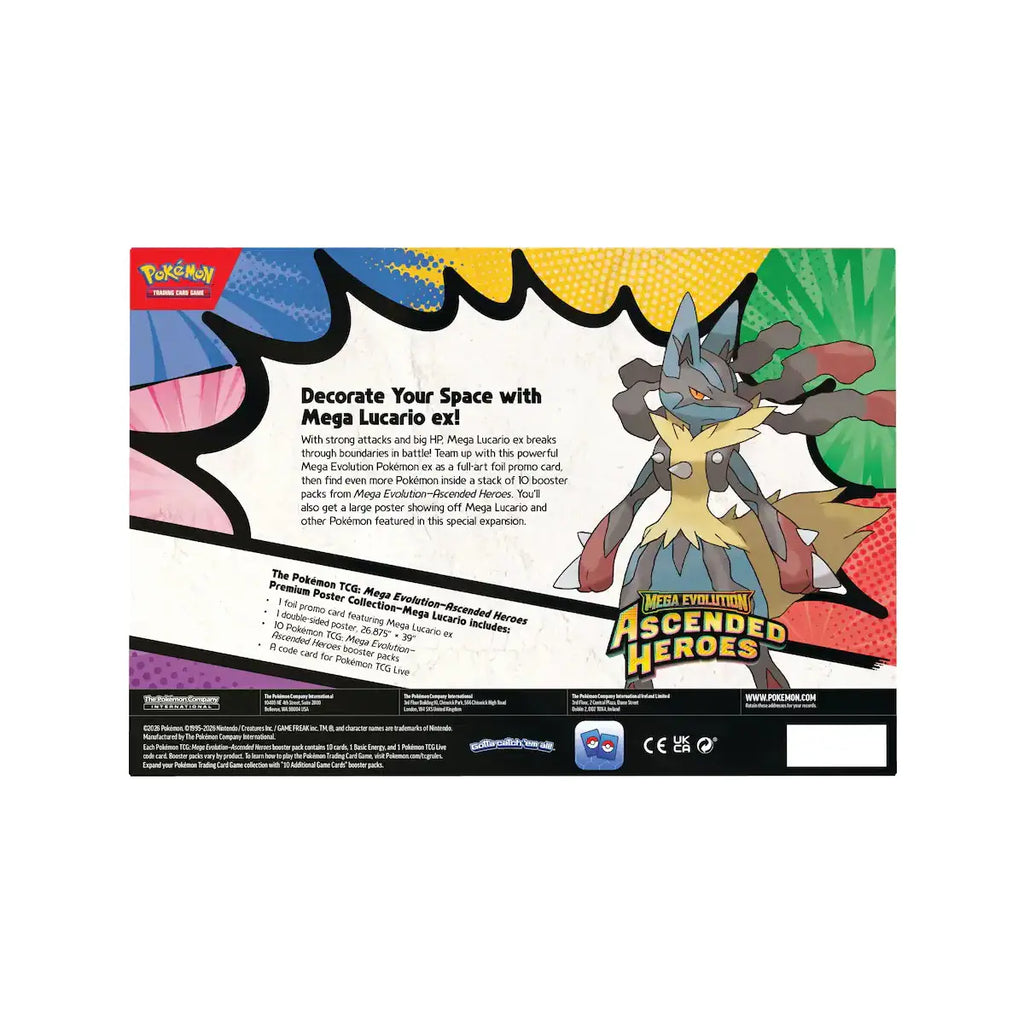 Pokémon TCG: Ascended Heroes Premium Poster Collection (Lucario)