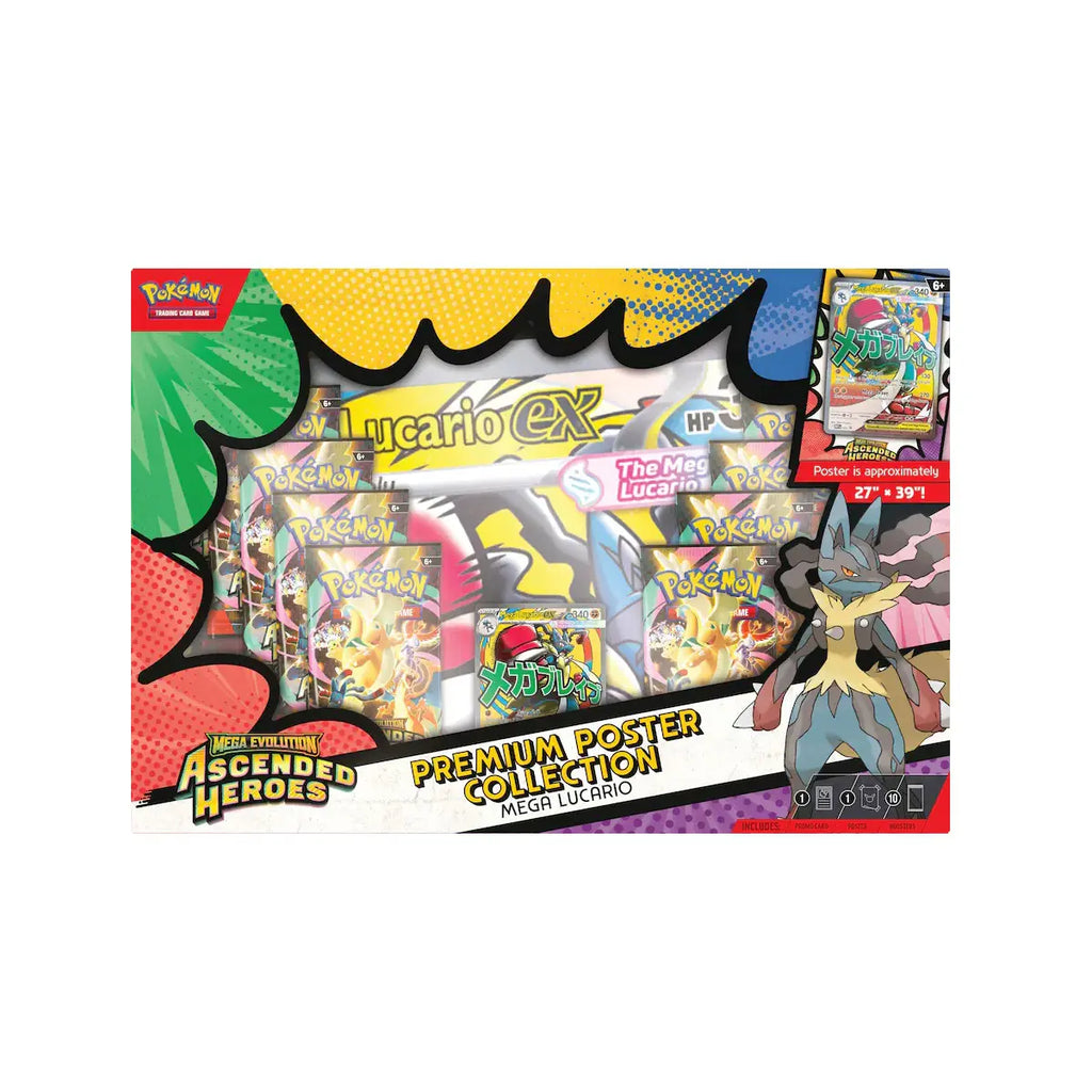 Pokémon TCG: Ascended Heroes Premium Poster Collection (Lucario)
