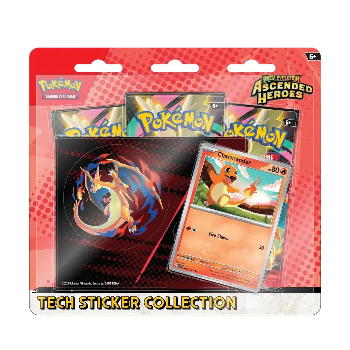 Pokémon TCG: Ascended Heroes Tech Sticker Collection Charmander