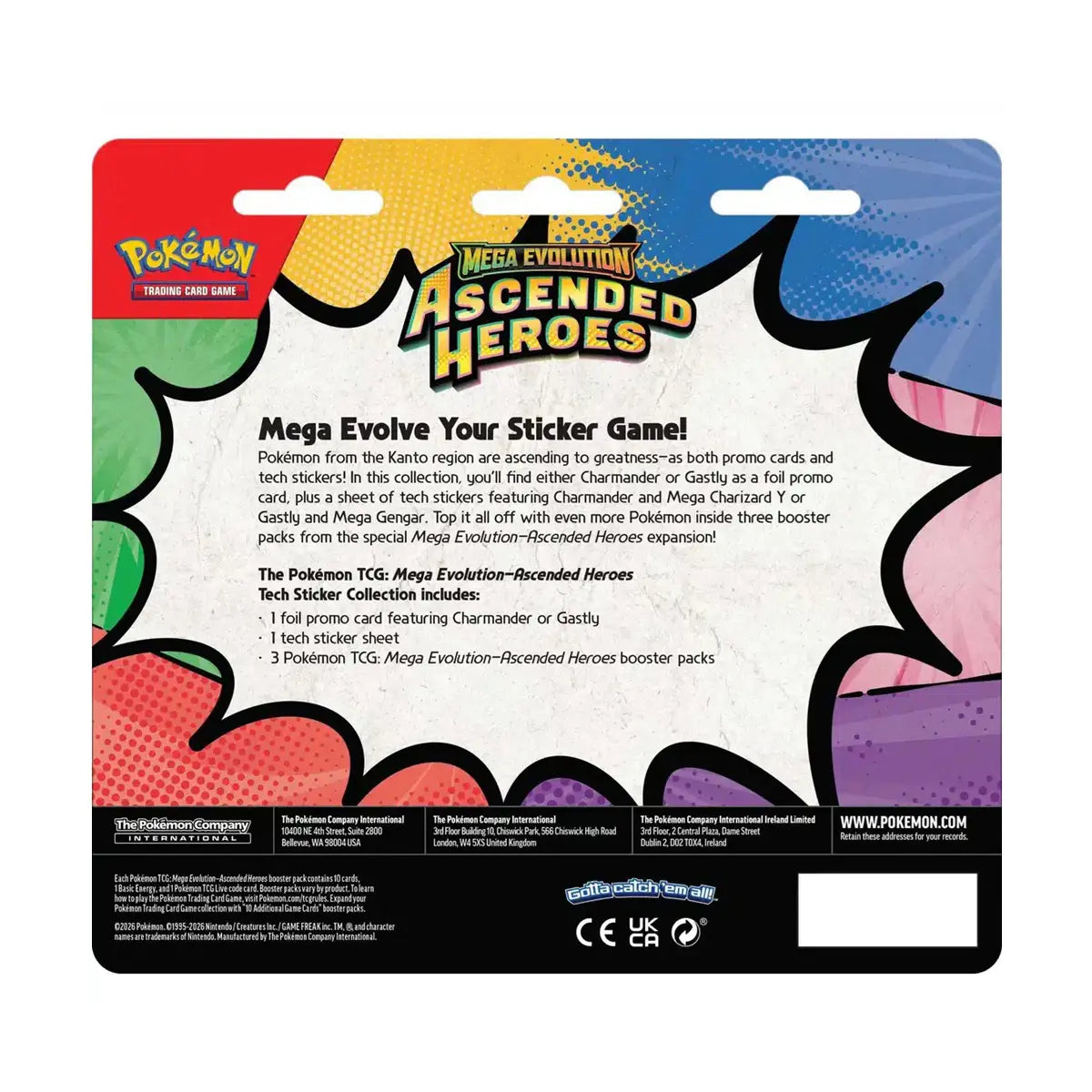 Pokémon TCG: Ascended Heroes Tech Sticker Collection Charmander