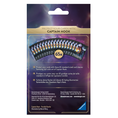 Disney Lorcana Card Sleeve - Captain Hook Set 1