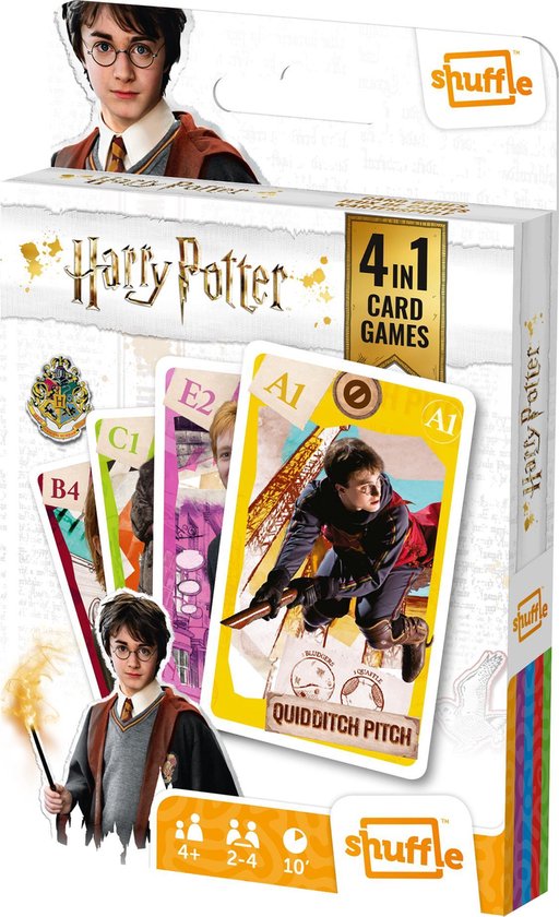 Shuffle - Harry Potter - 4 in 1 Kaartspel