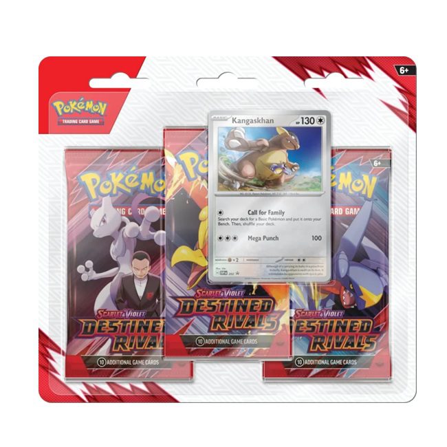 Pokémon TCG: Destined Rivals 3 Pack Blister Kangaskhan