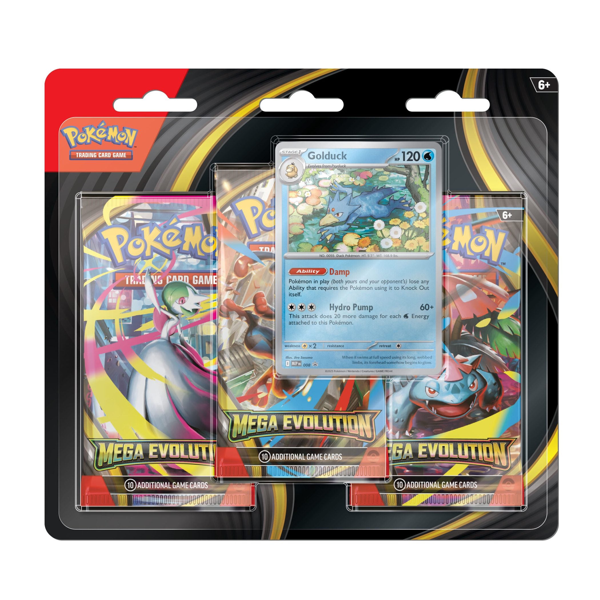 Pokémon TCG: Mega Evolution 3 Pack Blister – Golduck