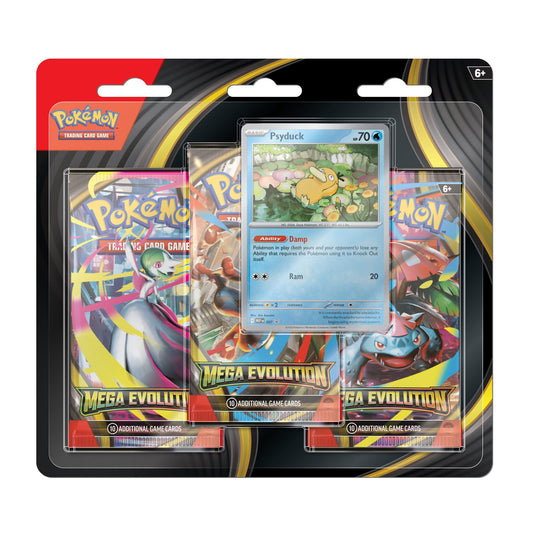 Pokémon TCG: Mega Evolution 3 Pack Blister – Psyduck