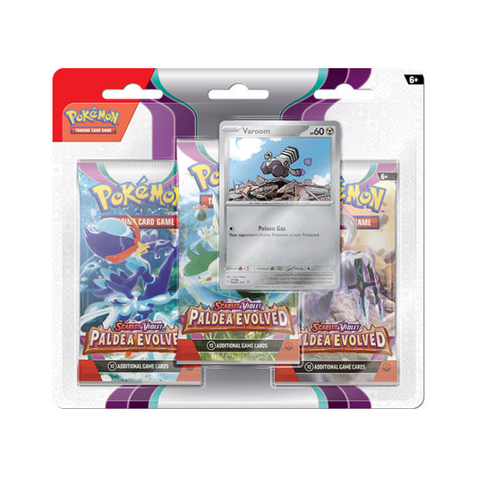Pokémon TCG: Paldea Evolved 3 Pack Blister – Varoom