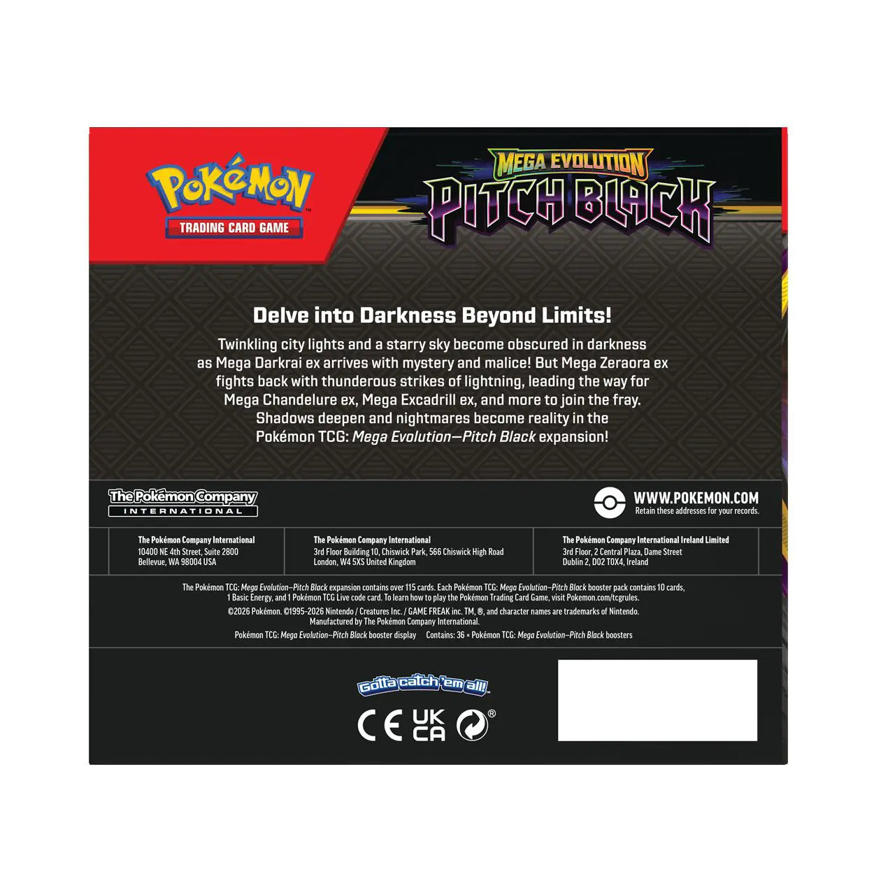 Pokémon TCG: Mega Evolution – Pitch Black Booster Box