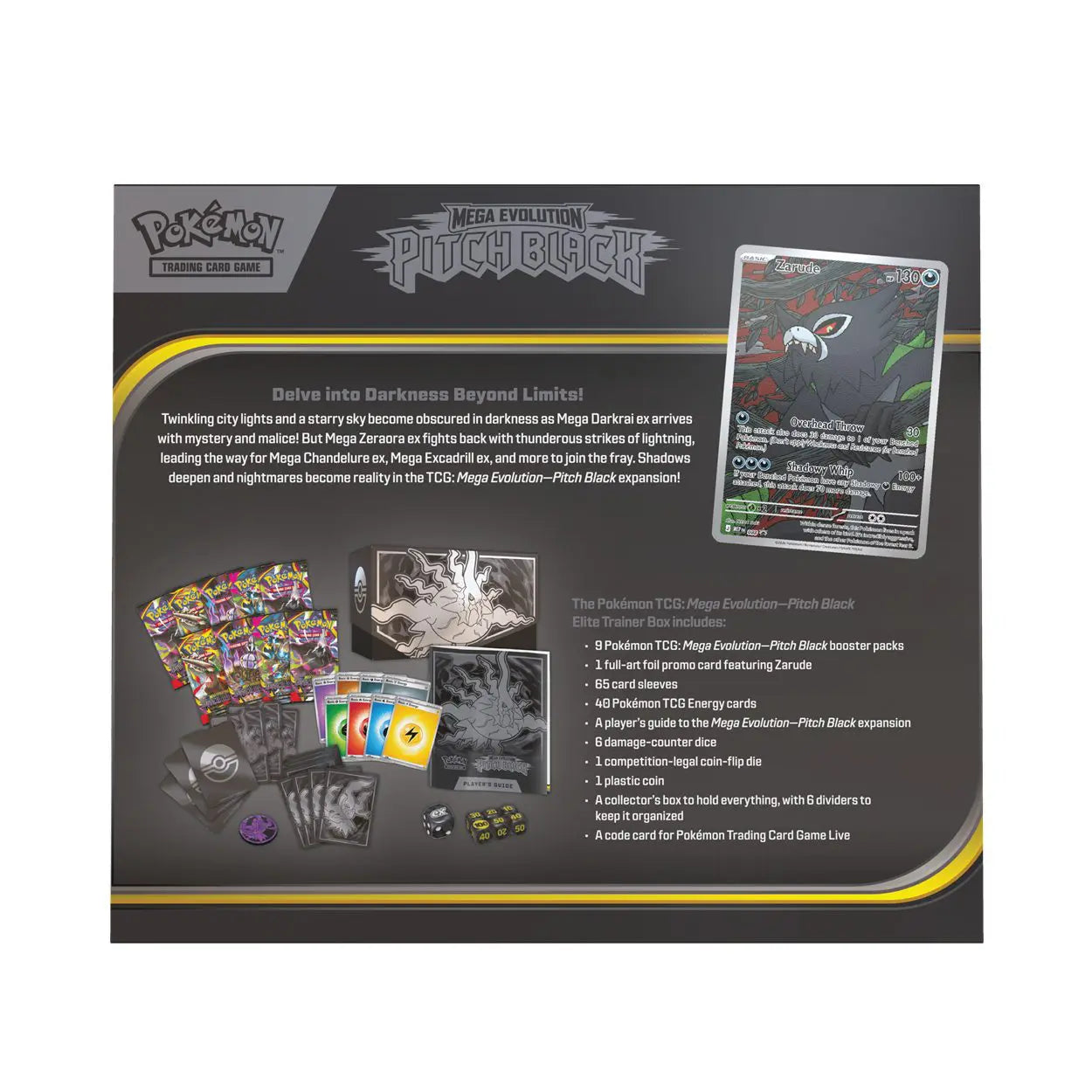 Pokémon TCG: Mega Evolution – Pitch Black Elite Trainer Box