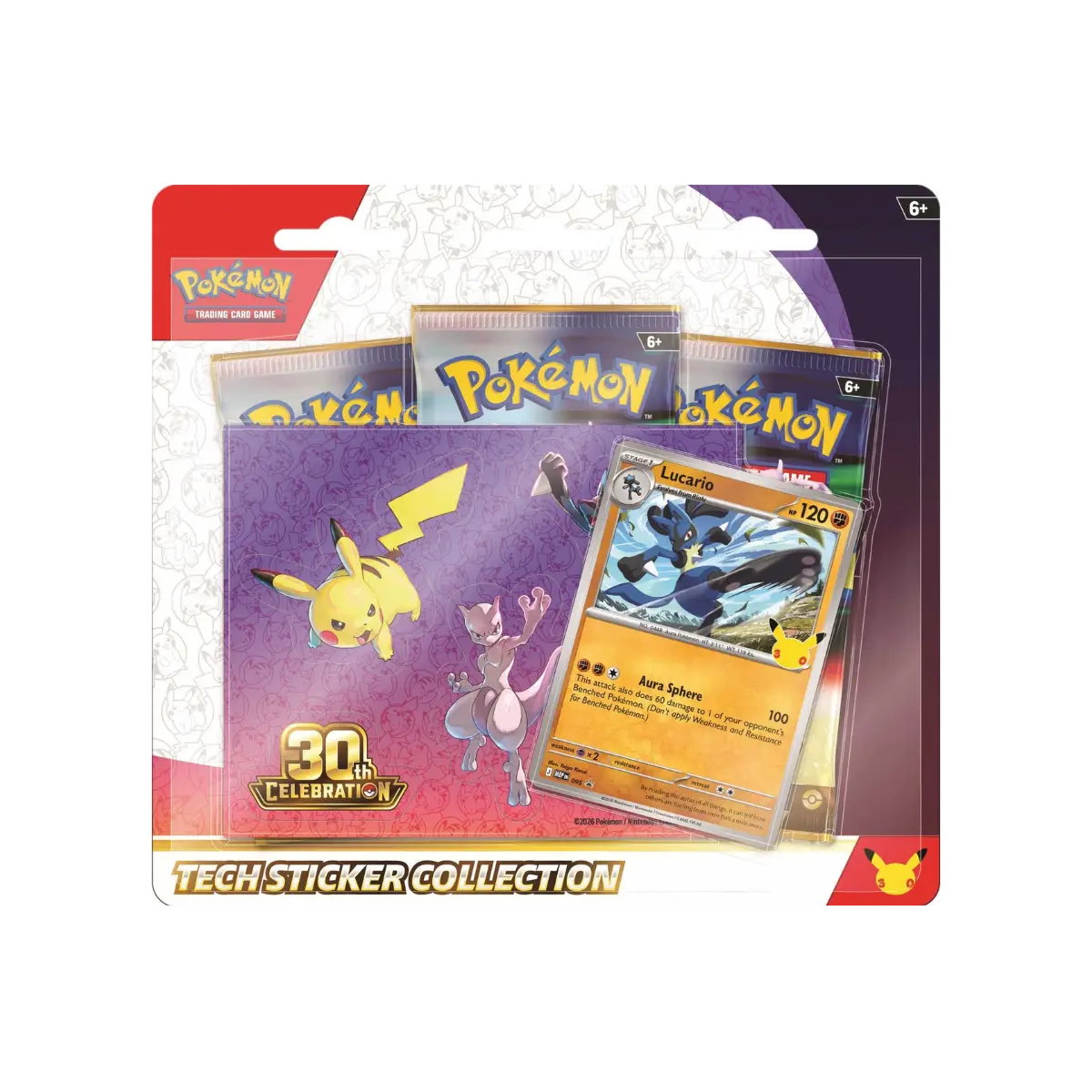 Pokémon TCG: 30th Celebration Tech Sticker Collection – Alolan Exeggutor / Lucario