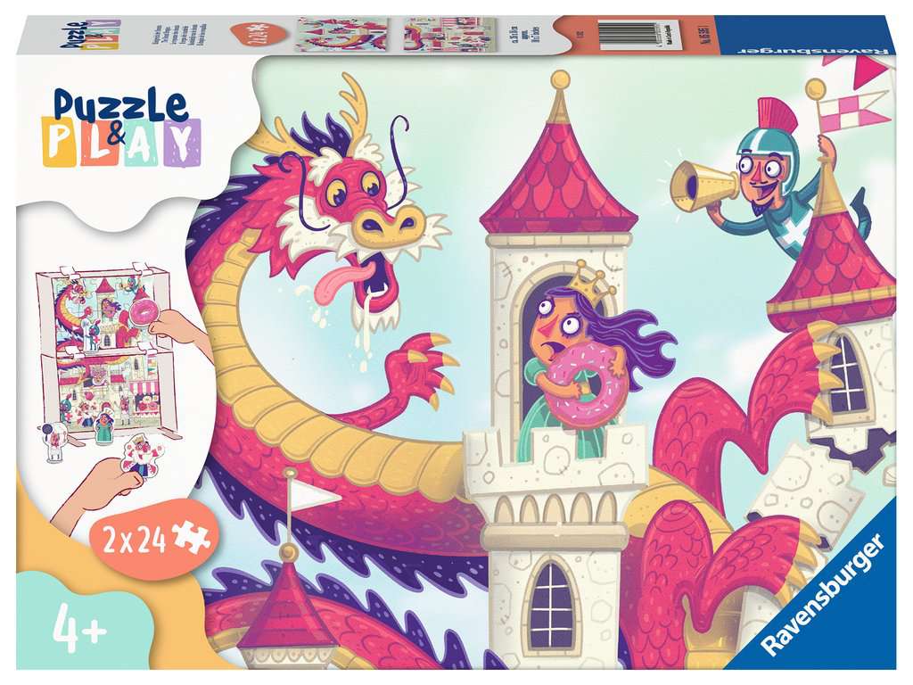 Koninkrijk van de Donuts Puzzle & Play (2 x 24)