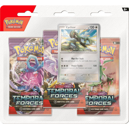Pokemon - Scarlet & Violet Temporal Forces 3 Booster Blister: Cyclizar